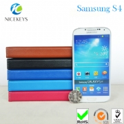For Samsung Galaxy S4 i9400 Genuine Leather Case with wallet covers