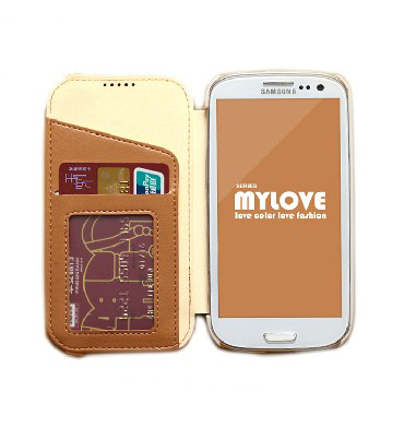 Cell mobile phone case flip leather cover for Samsung S4 I9500