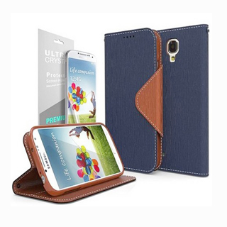 PU Leather flip phone case for Samsung S4 I9500